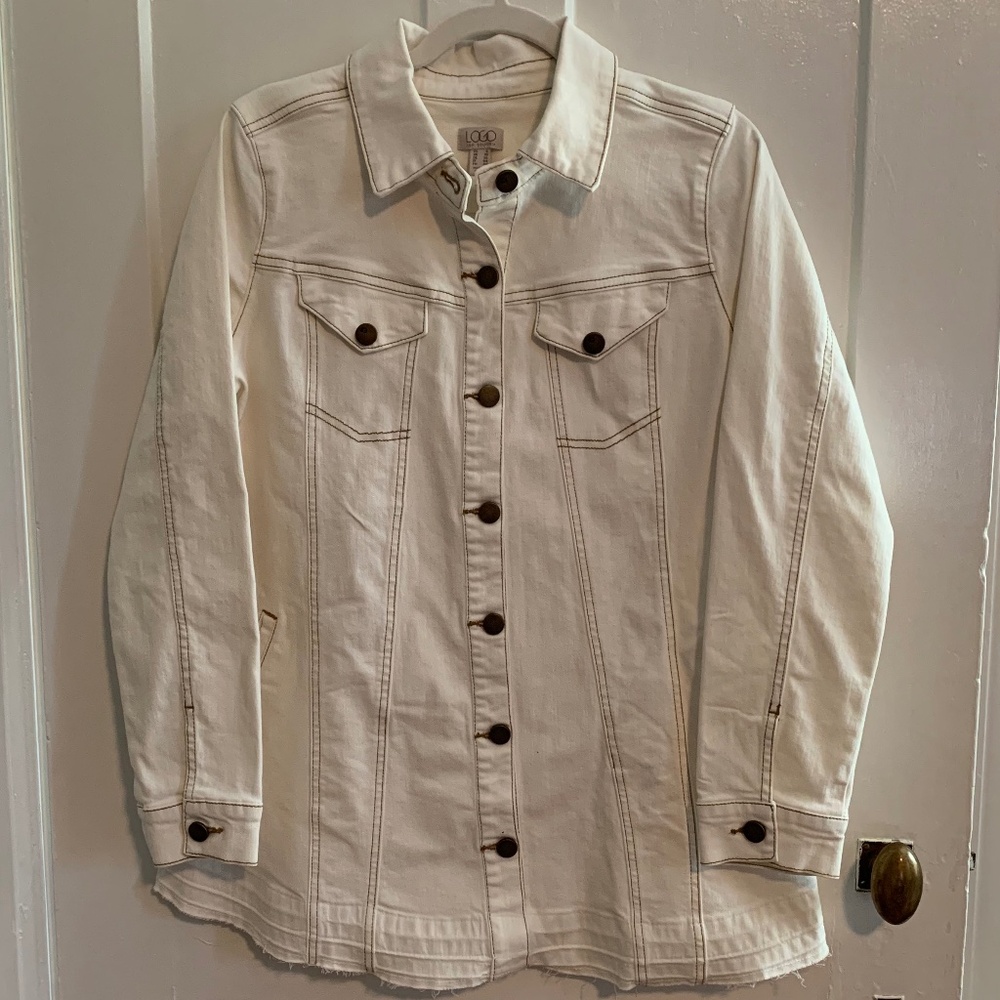LOGO by Lori Goldstein Denim Jacket